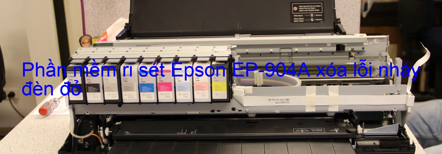 Phần mềm reset Epson EP-904A xóa lỗi nháy đèn đỏ